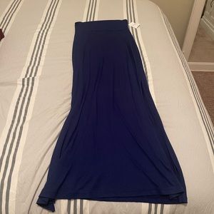 Long dark blue skirt